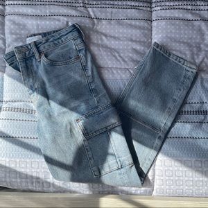 Topshop cargo straight jeans